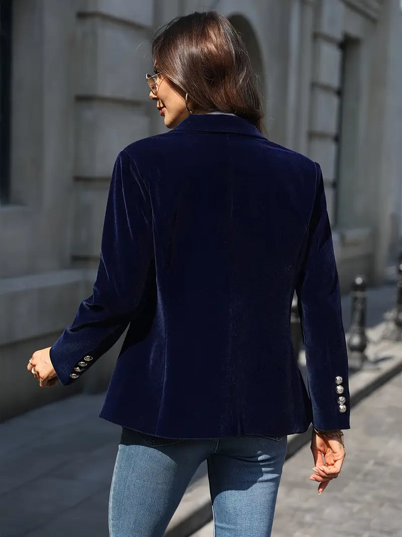 Femme™ | Elegant Velvet Blazer