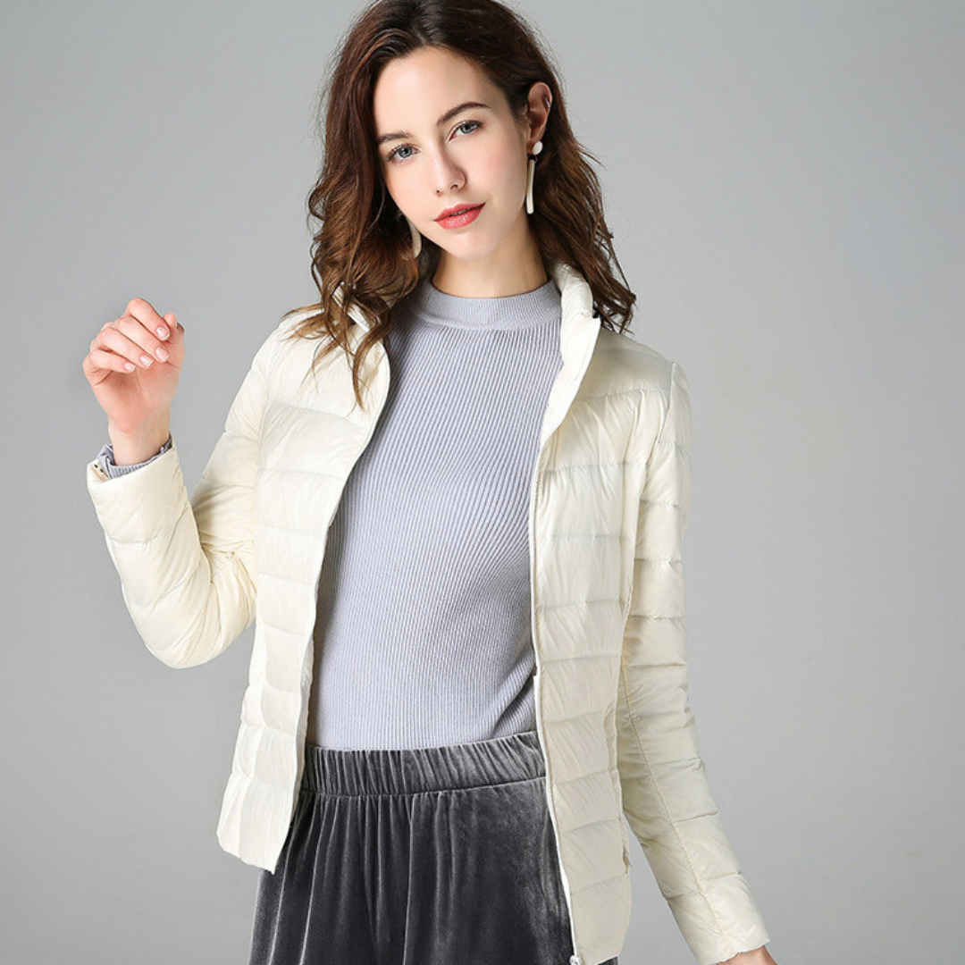 Femme™ | Ultralight Jacket with White Duck Feathers
