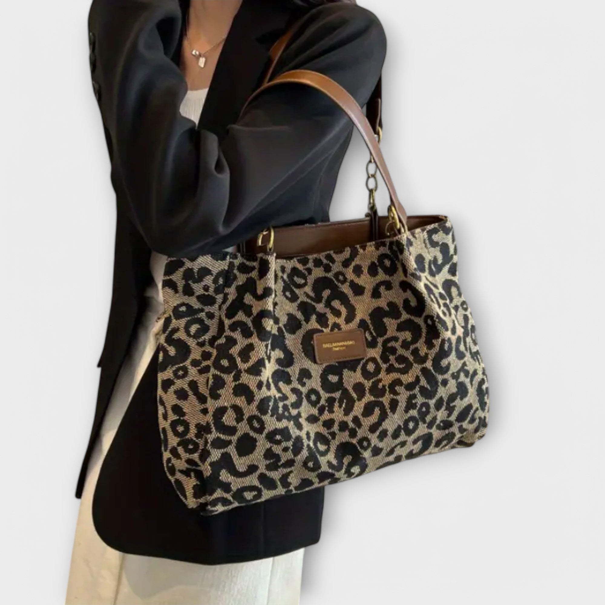 Femme™ | Leopard Print Canvas Tote