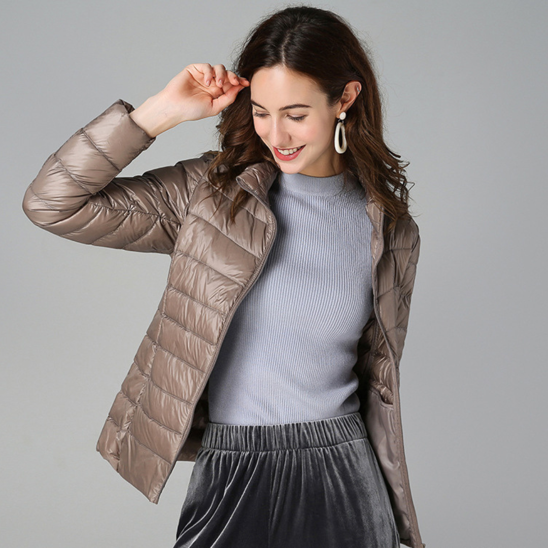 Femme™ | Ultralight Jacket with White Duck Feathers