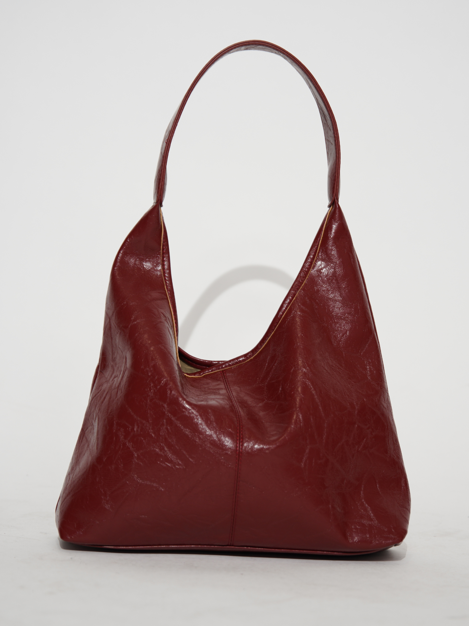 Femme™ | Crimson Luxe Leather Satchel