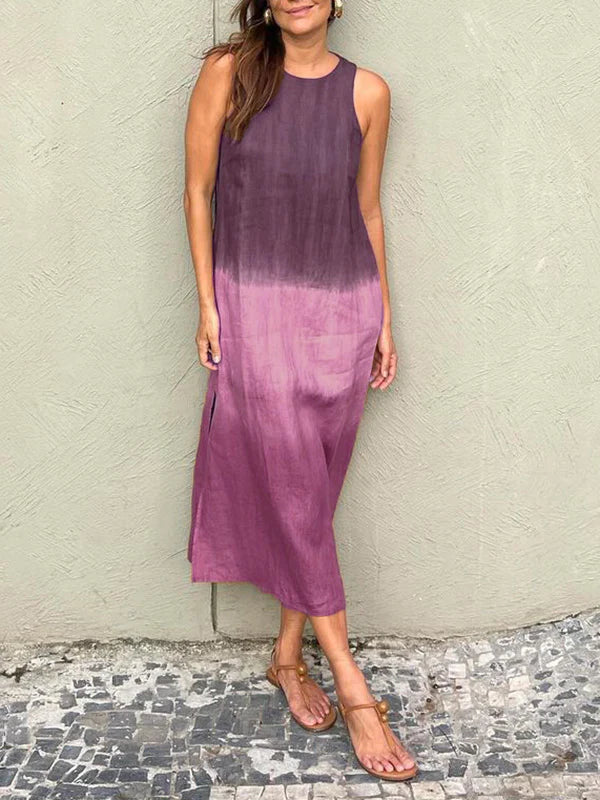 Femme™ | Sleeveless Ombre Midi Dress