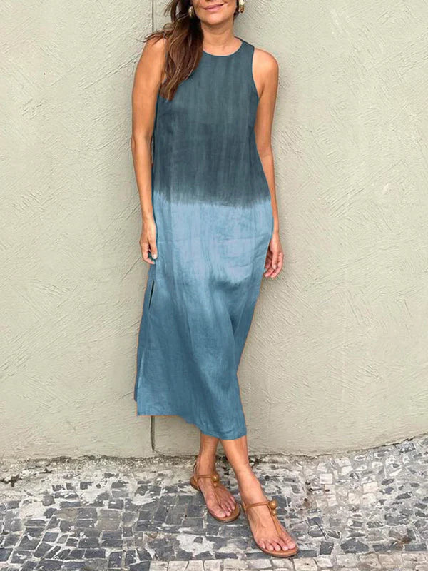 Femme™ | Sleeveless Ombre Midi Dress