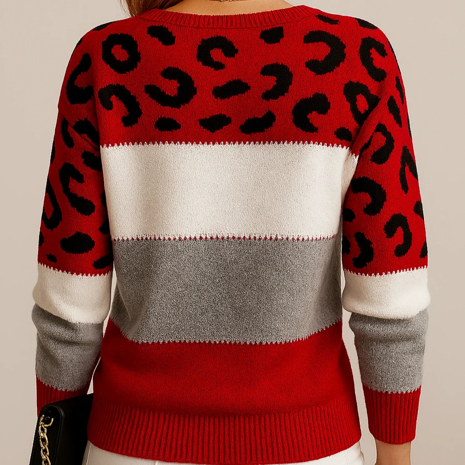 Femme™ | Leopard Print Casual Sweater