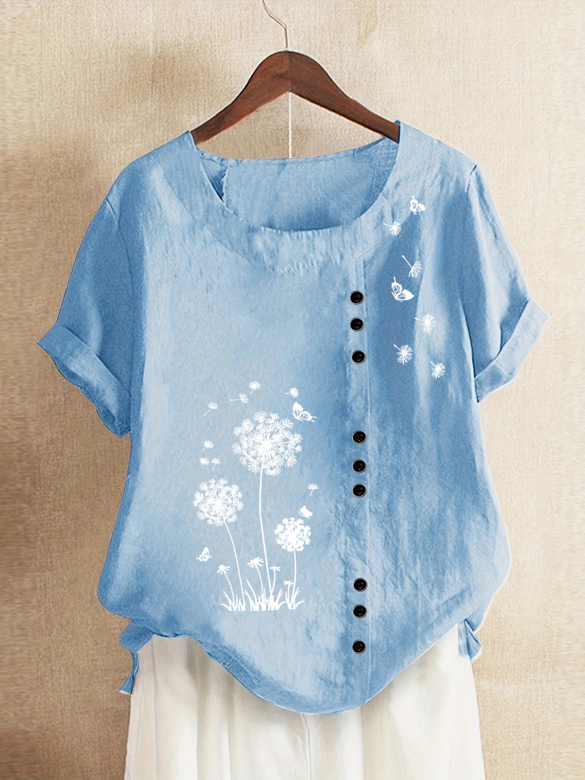 Femme™ | Dandelion Print Blouse