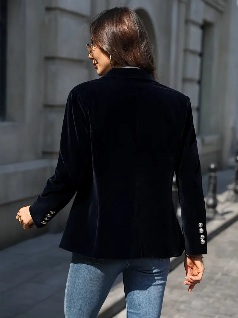Femme™ | Elegant Velvet Blazer