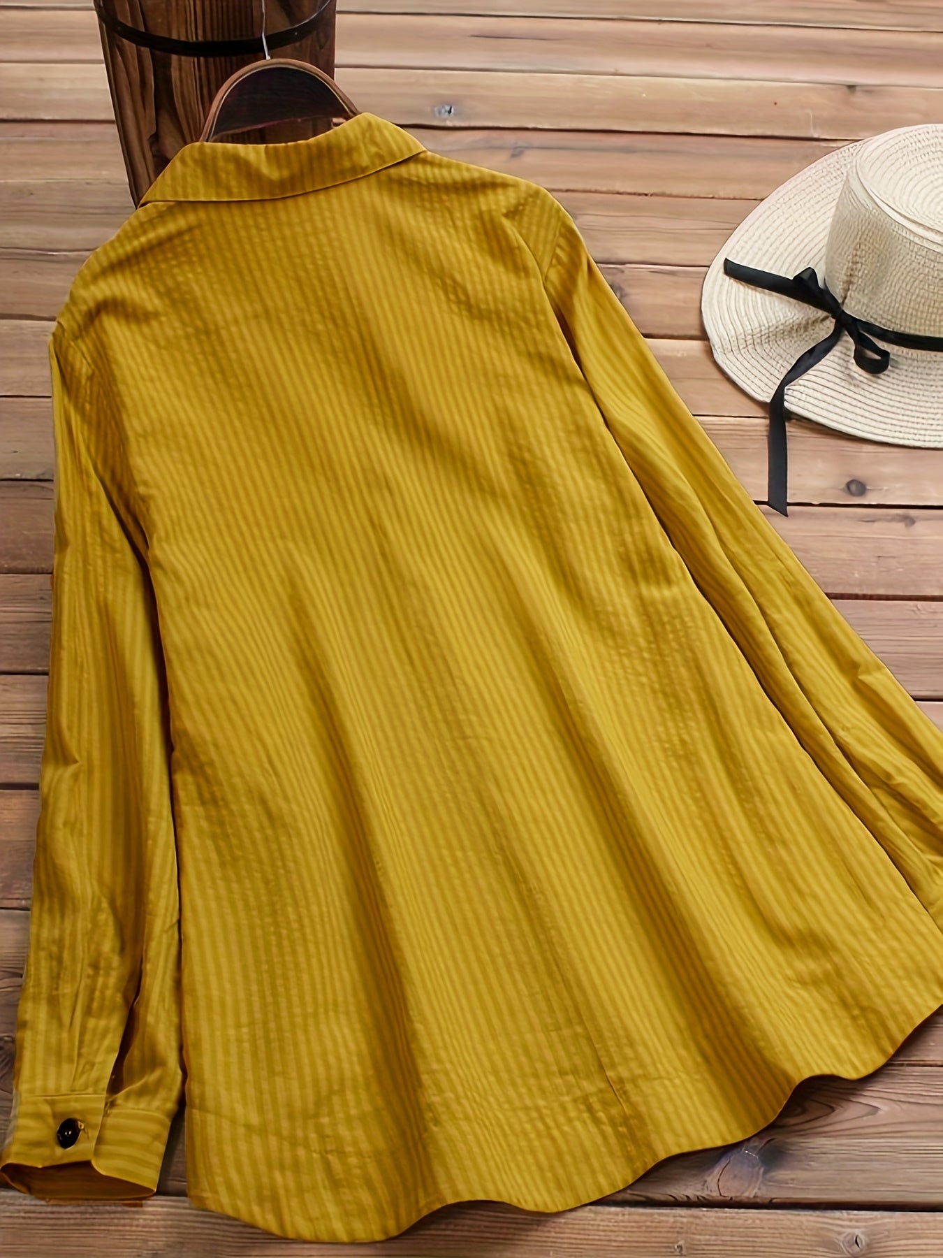 Femme™ | Textured Button Detail Blouse