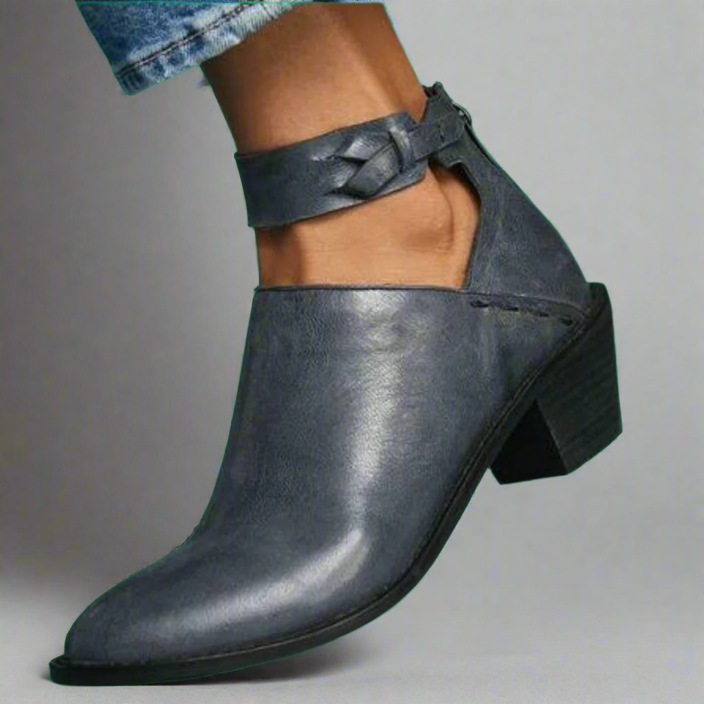 Femme™ | Mid-Toe Heels with Block Heel – Comfort and Style