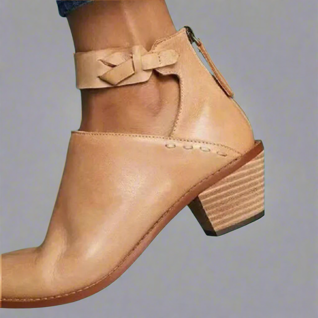 Femme™ | Mid-Toe Heels with Block Heel – Comfort and Style