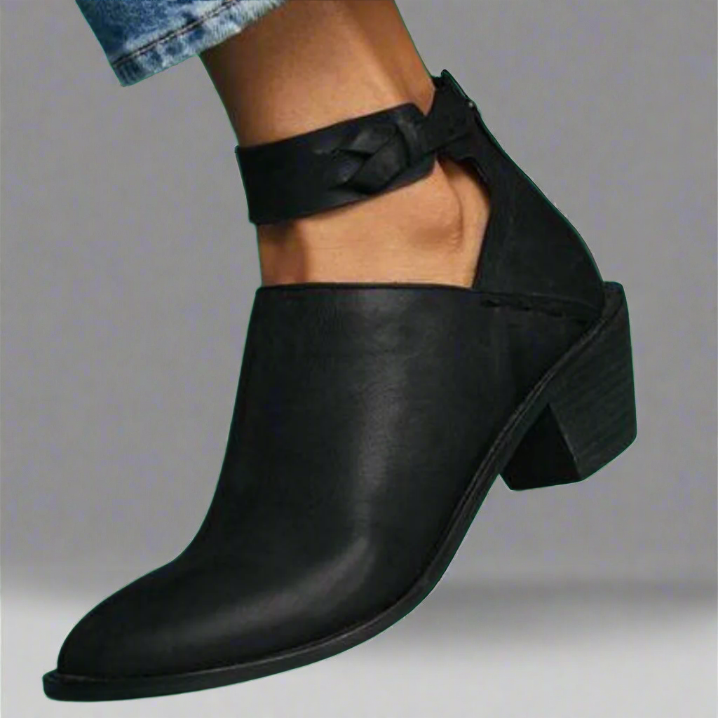 Femme™ | Mid-Toe Heels with Block Heel – Comfort and Style