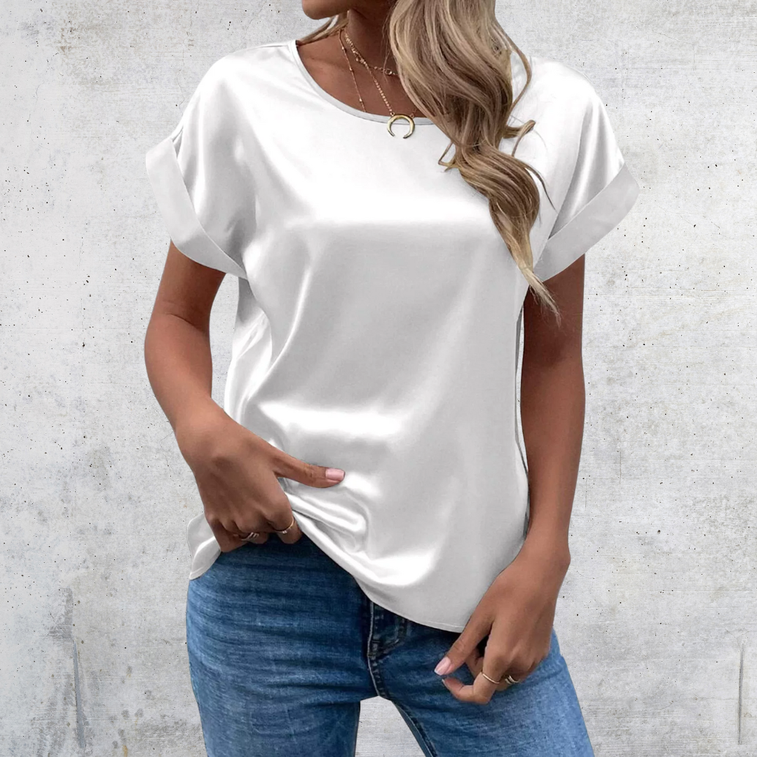 Femme™ | Roll-Sleeve Blouse