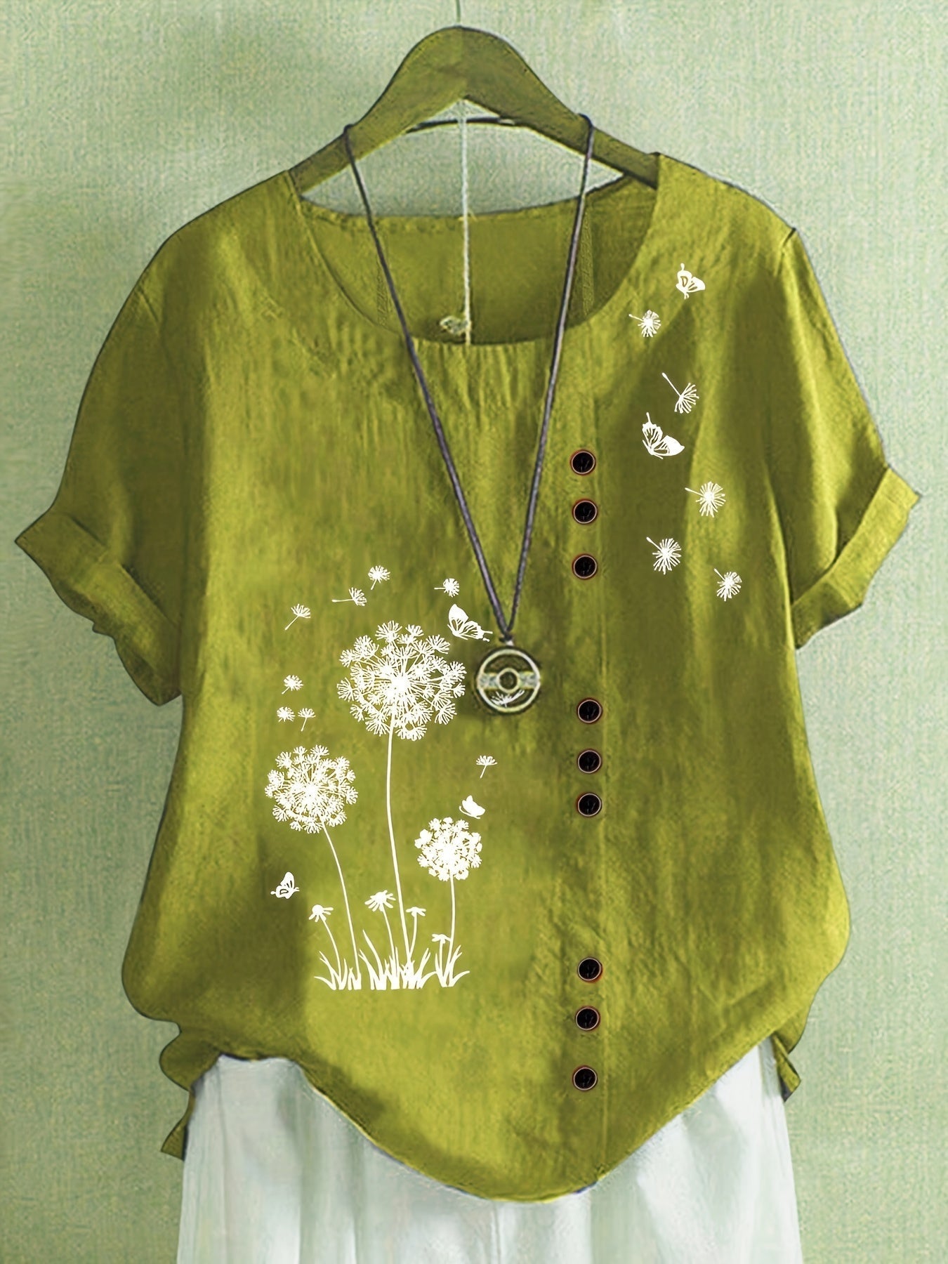 Femme™ | Dandelion Print Blouse