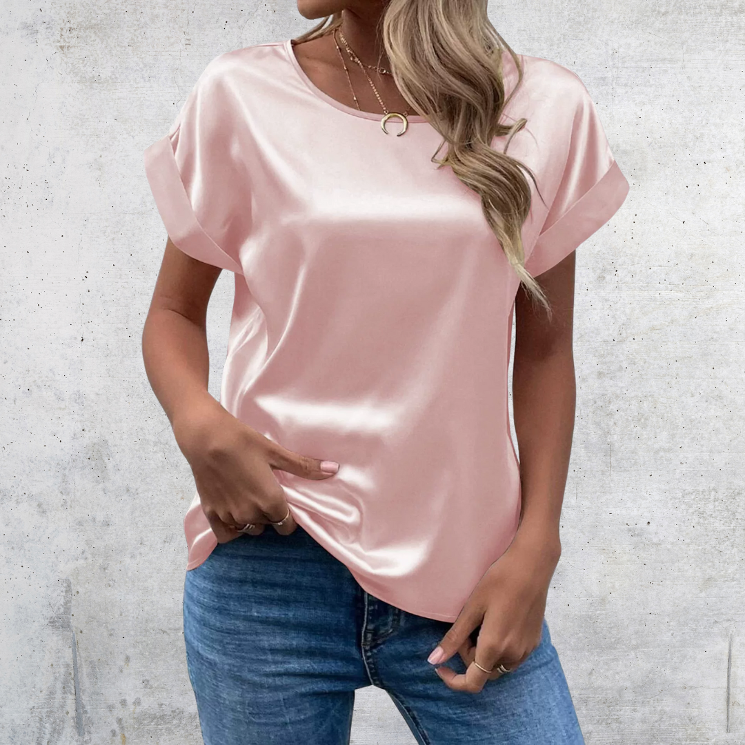Femme™ | Roll-Sleeve Blouse