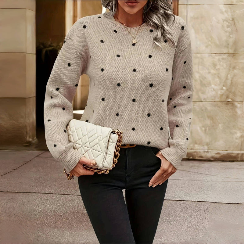 Femme™ | Polka Dot Knitted Sweater