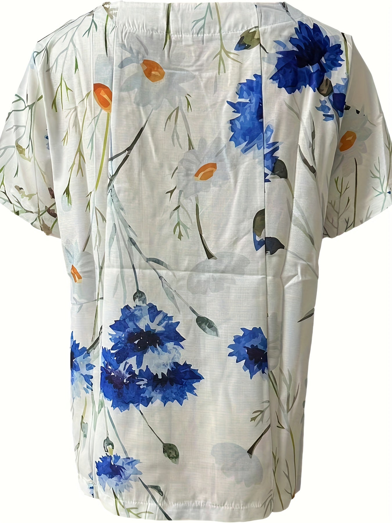 Femme™ | Floral Button Detail Blouse