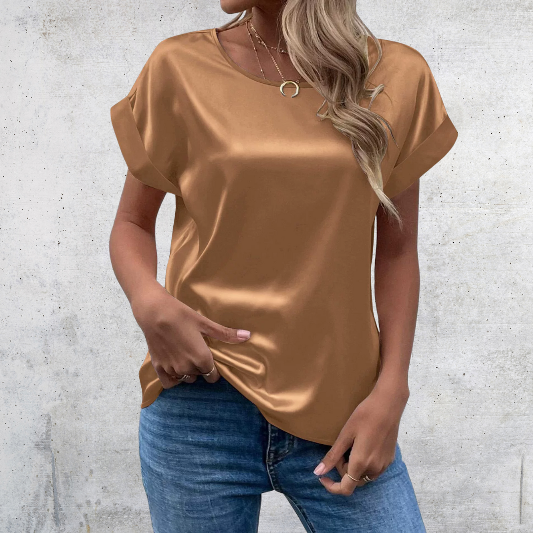 Femme™ | Roll-Sleeve Blouse