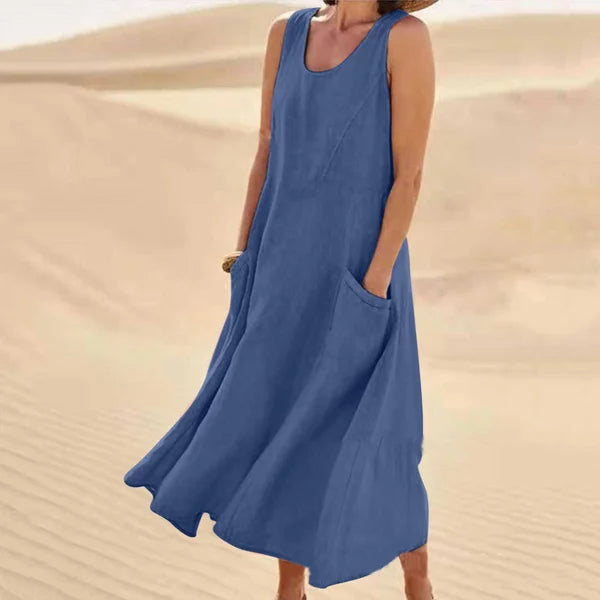 Femme™ | Sleeveless Flowy Midi Dress