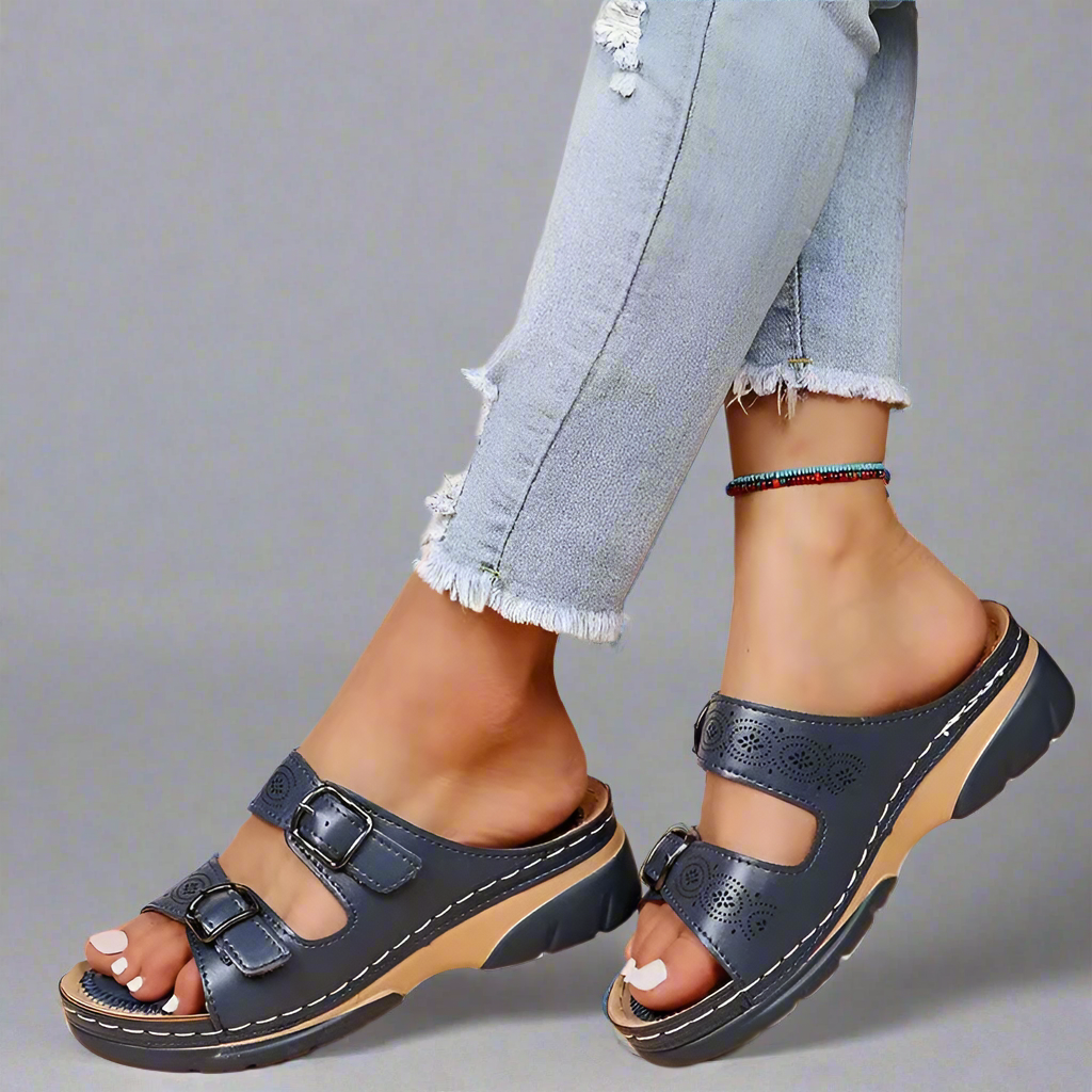Femme™ | Orthopaedic Leather Sandals with Instant Comfort