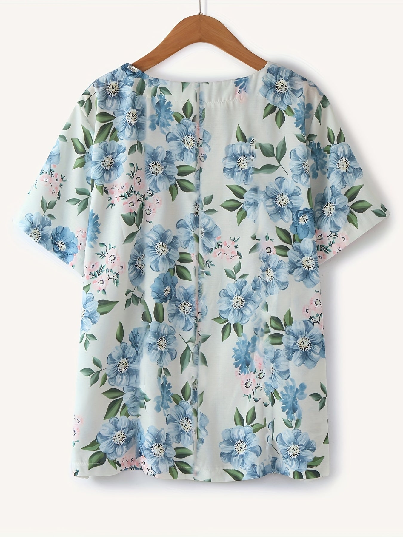 Femme™ | Floral Button Detail Blouse