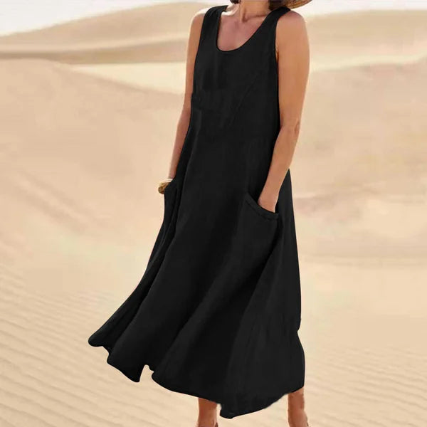 Femme™ | Sleeveless Flowy Midi Dress