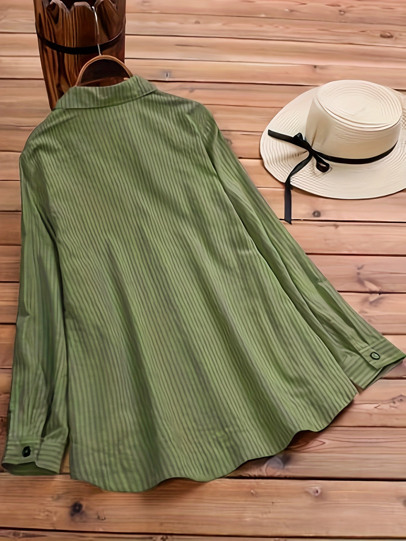 Femme™ | Textured Button Detail Blouse