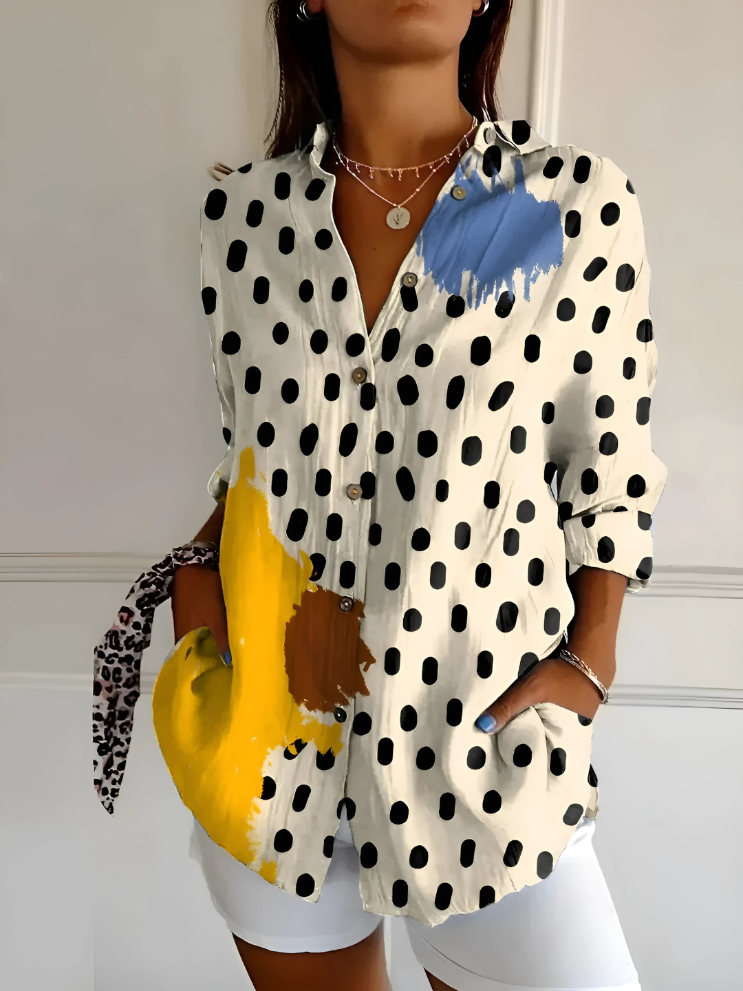 Femme™ | Button-Up Relaxed Blouse