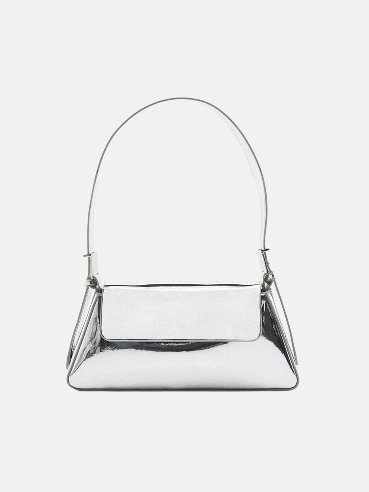Femme™ | Metallic Lacquered Leather Shoulder Bag
