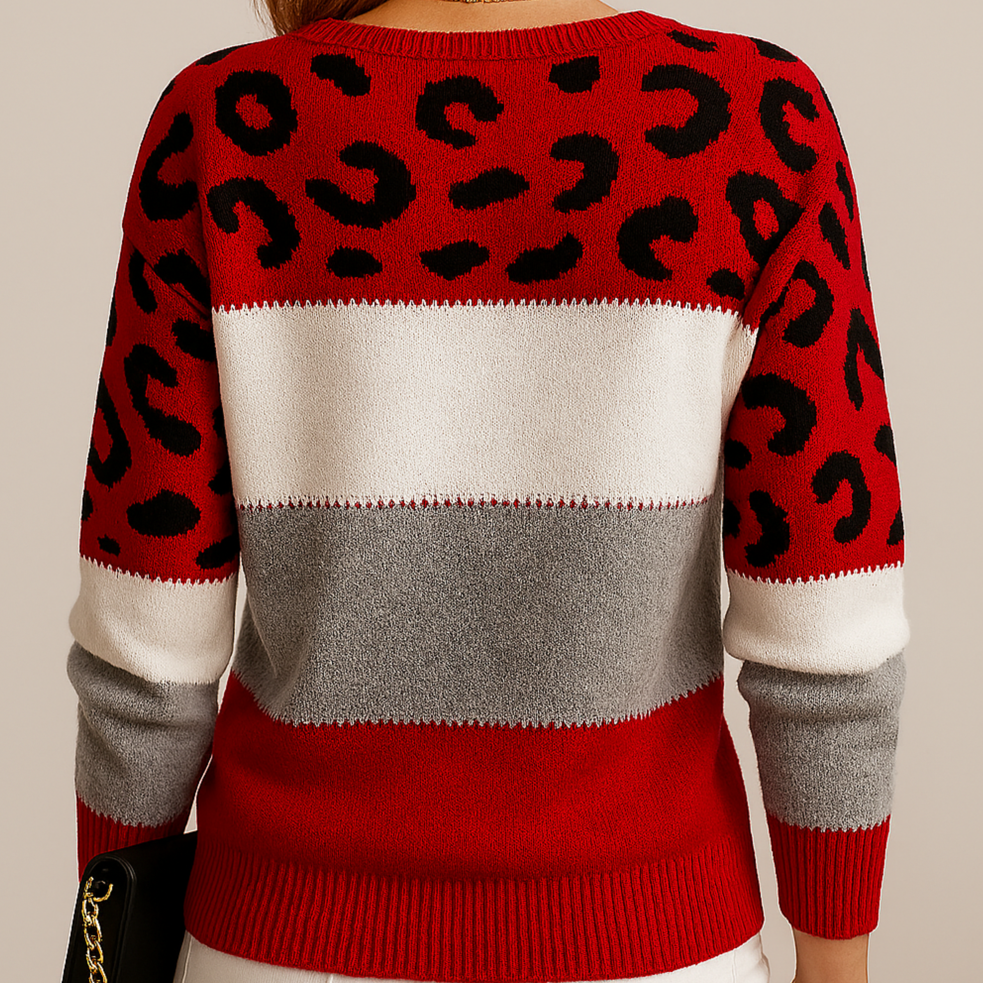 Femme™ | Leopard Print Casual Sweater