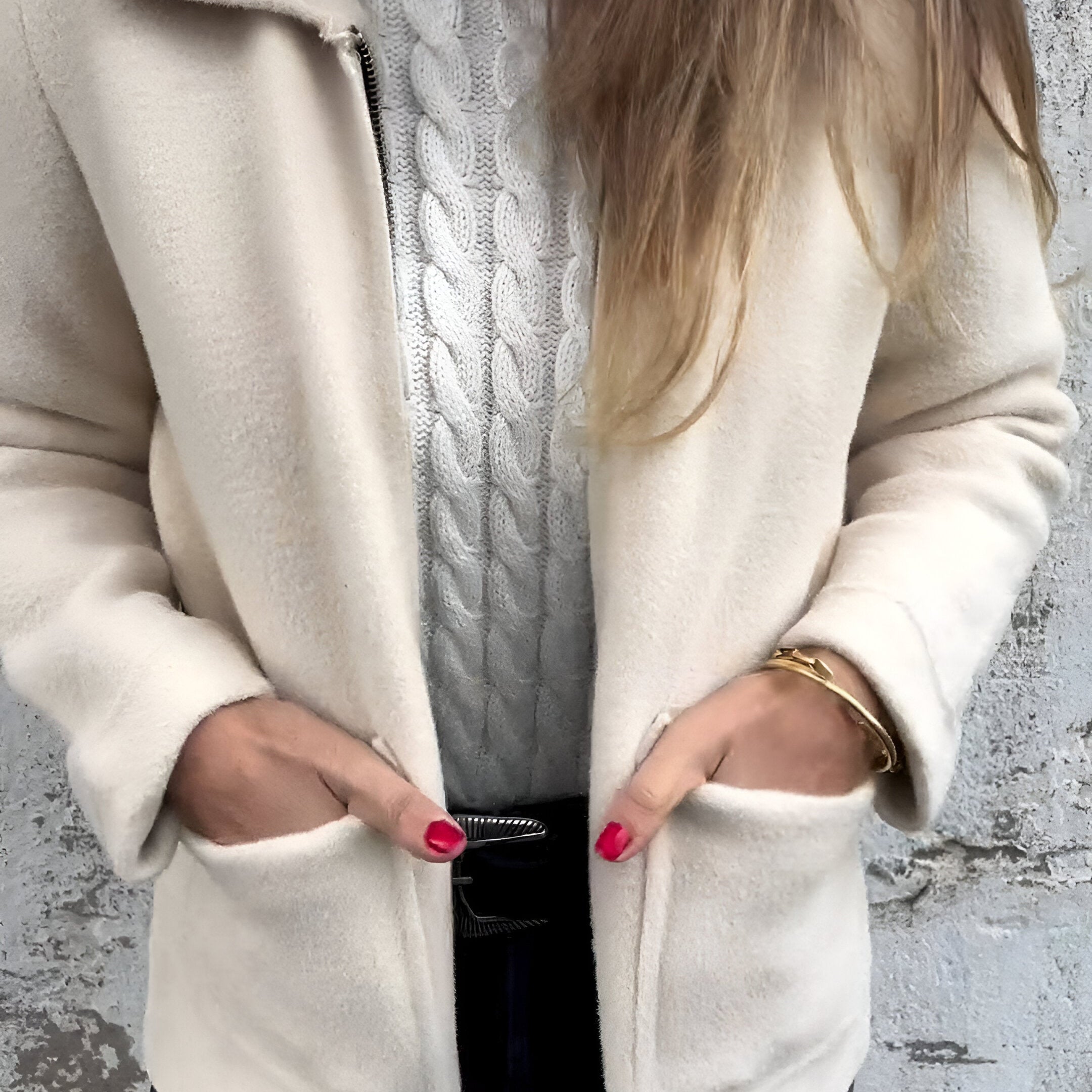 Femme™ | Stylish Lapel Zipper Jacket