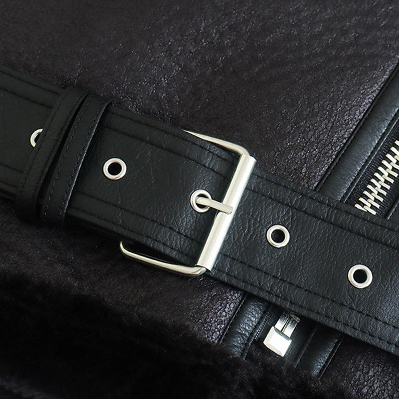 Femme™ | Fur Leather Jacket