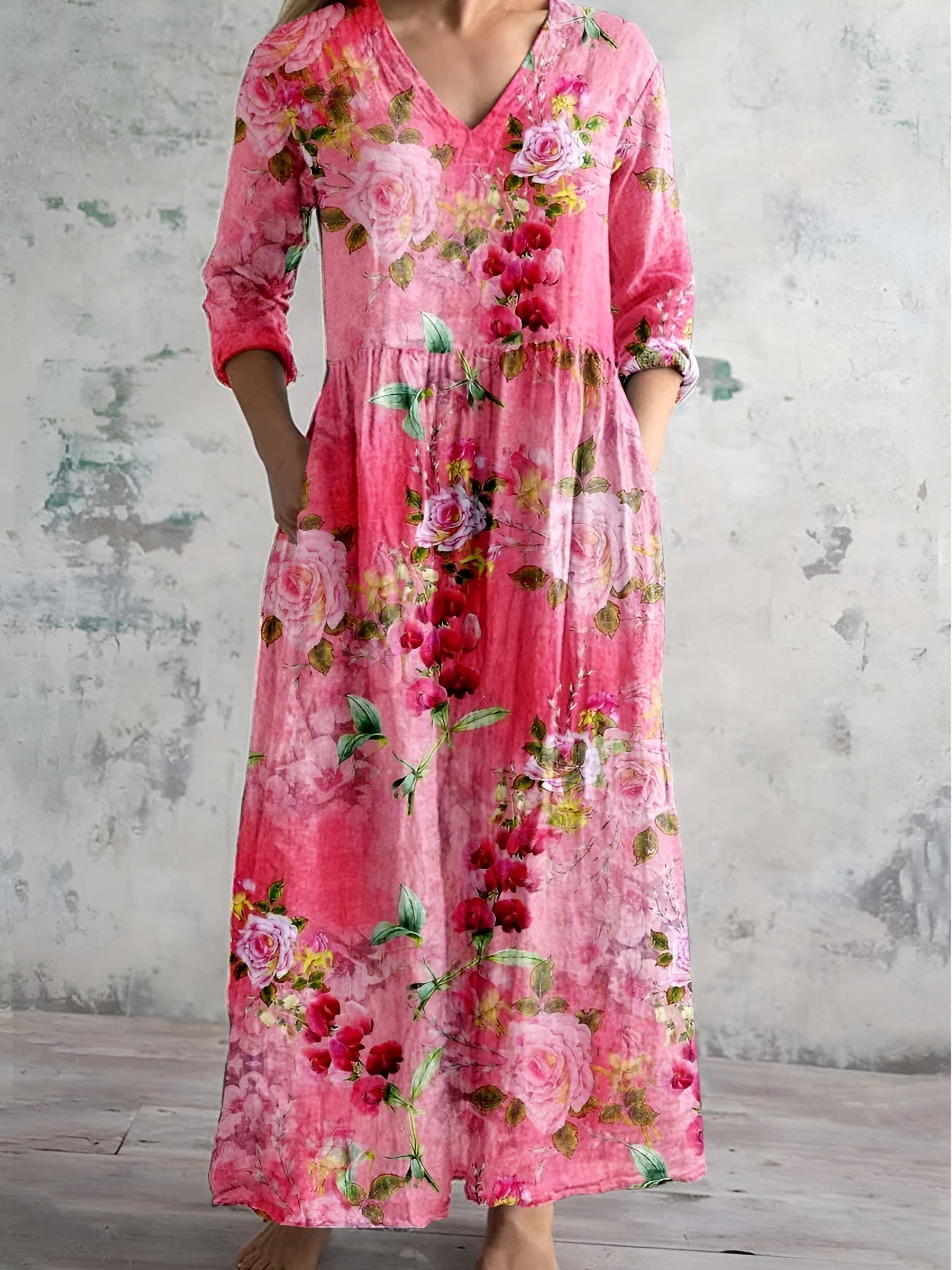 Femme™ | Floral Print Maxi Dress