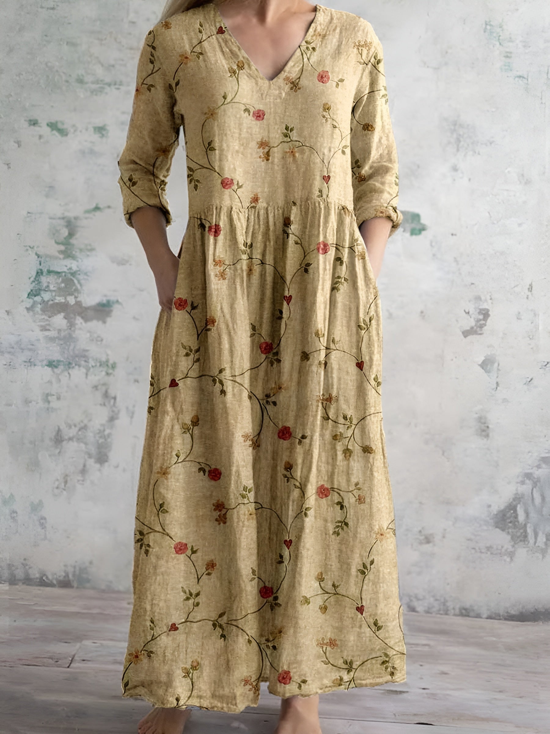 Femme™ | Floral Print Maxi Dress
