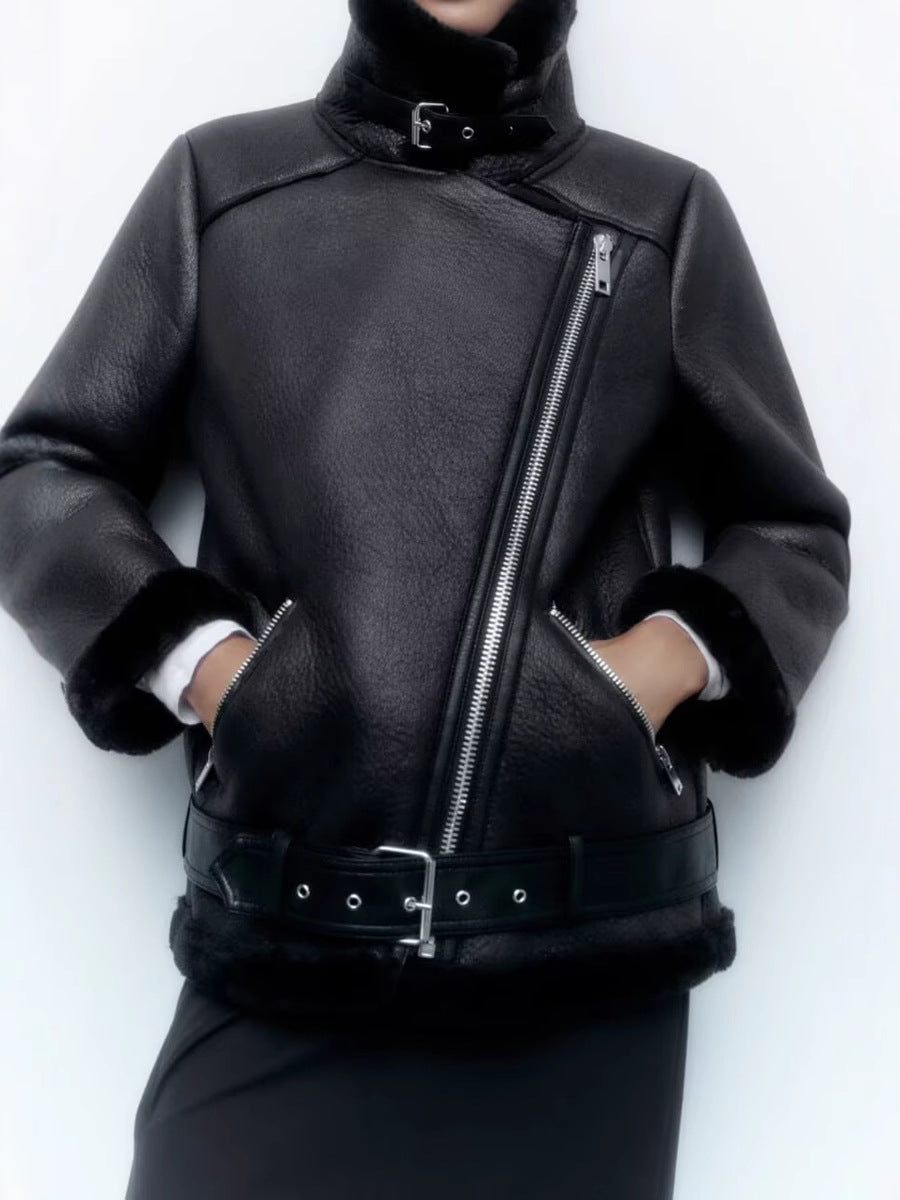 Femme™ | Elegant Biker Jacket