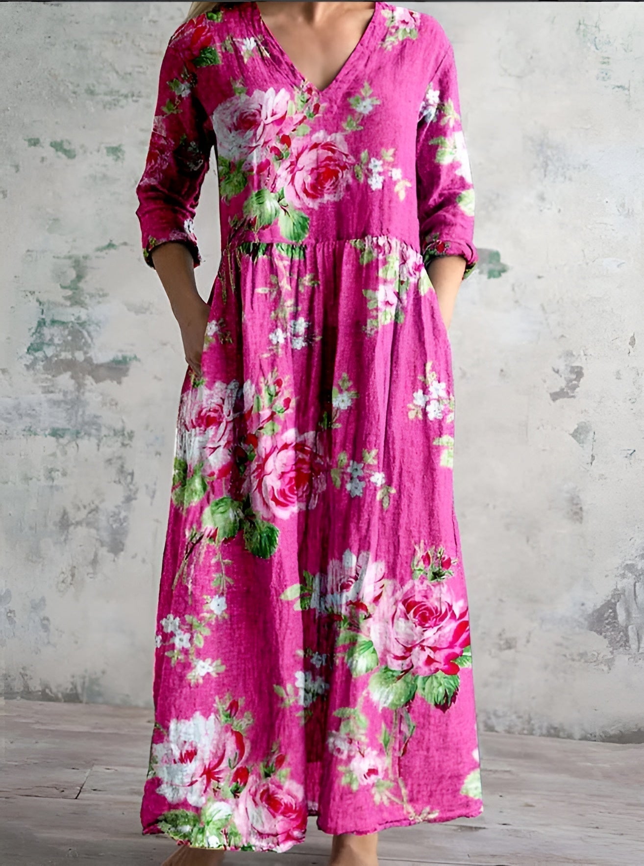 Femme™ | Floral Print Maxi Dress