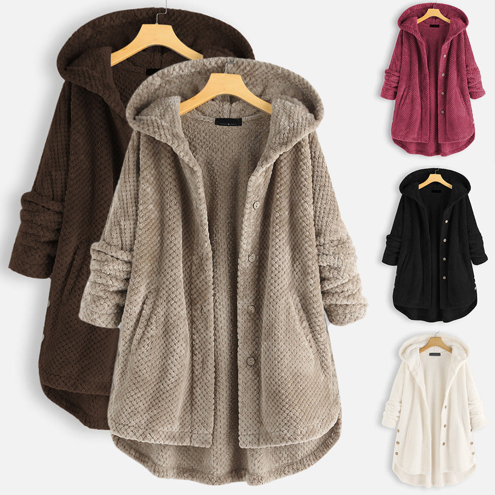 Femme™ | Winter Hooded Double-faced Fleece Coat