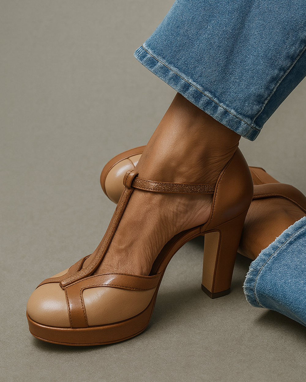 Femme™ | T-bar Strap Pumps