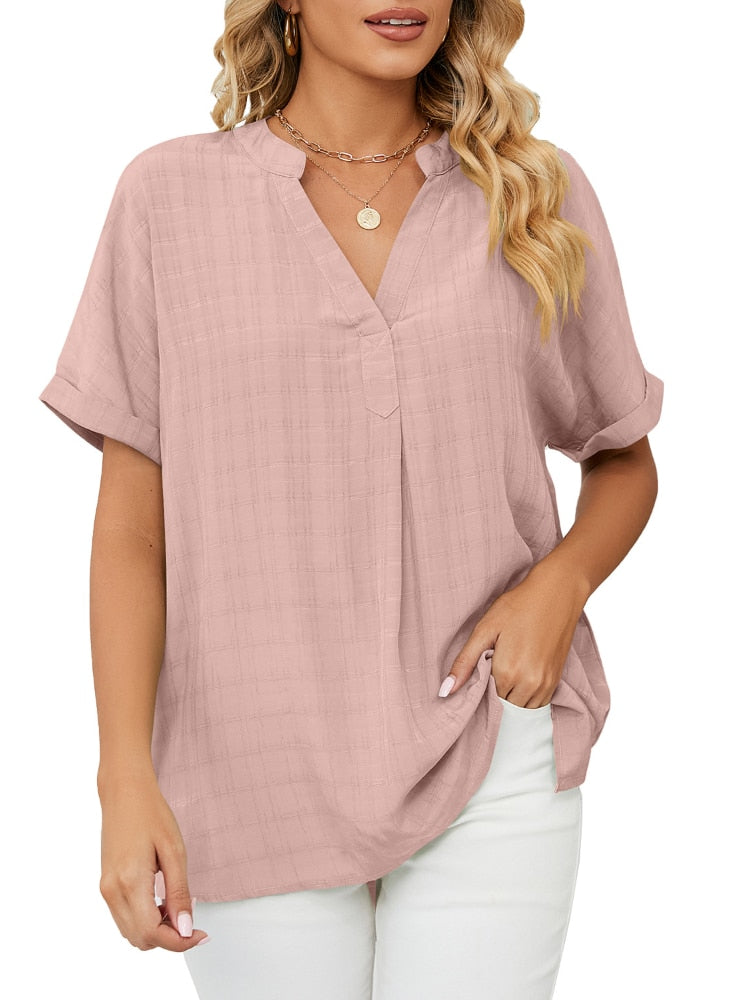 Femme™ | Relaxed V-Neck Blouse
