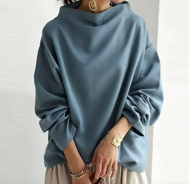 Femme™ | High-Neck Soft Knit Top