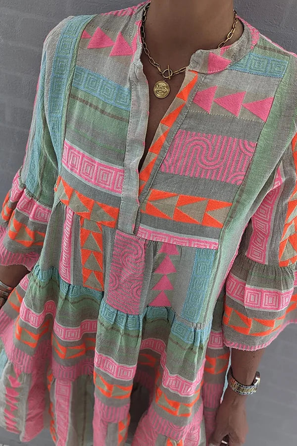 Femme™ | Bohemian Tiered Tunic Dress