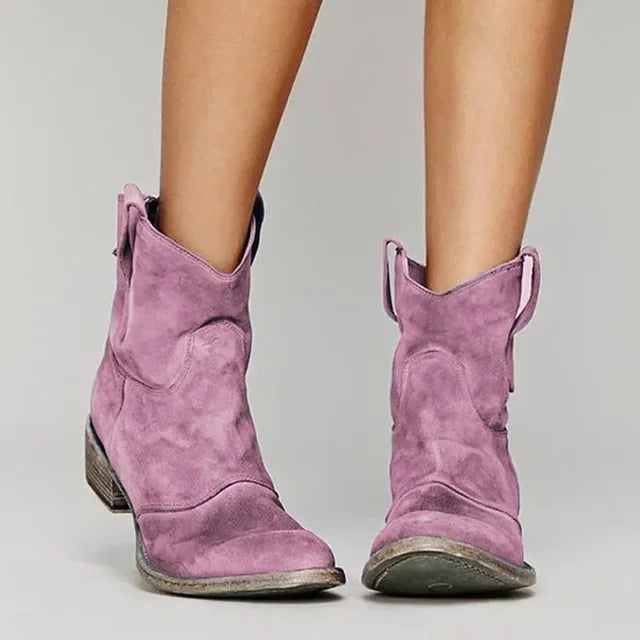 Femme™ | Vintage Western Ankle Boots