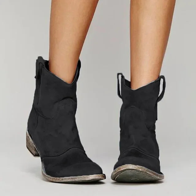 Femme™ | Vintage Western Ankle Boots