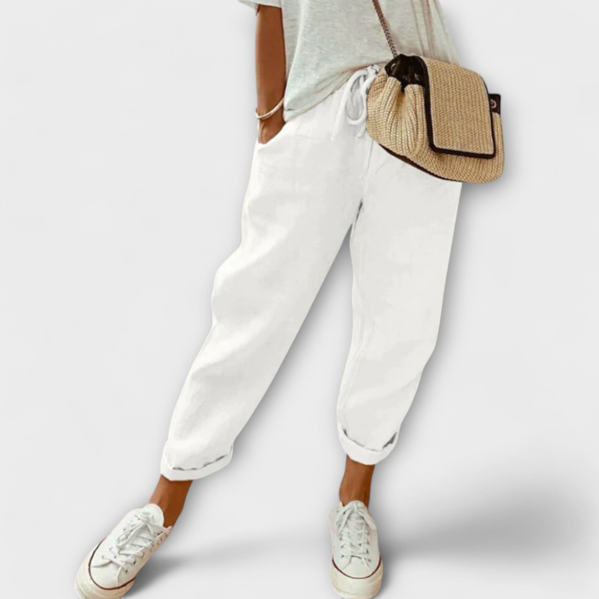 Femme™ | Fashionable and Casual Linen Trousers