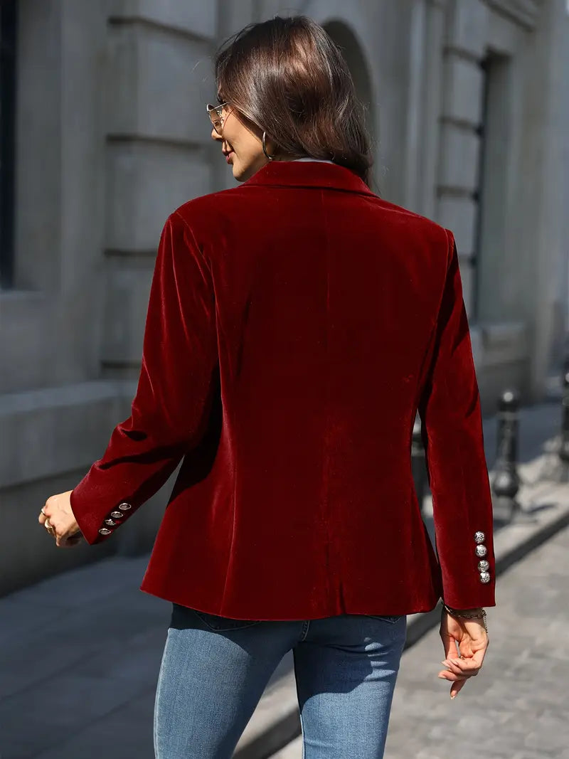Femme™ | Elegant Velvet Blazer