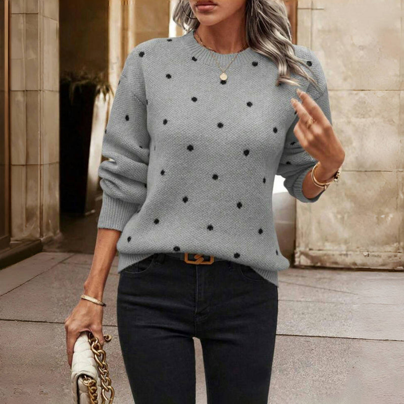 Femme™ | Polka Dot Knitted Sweater