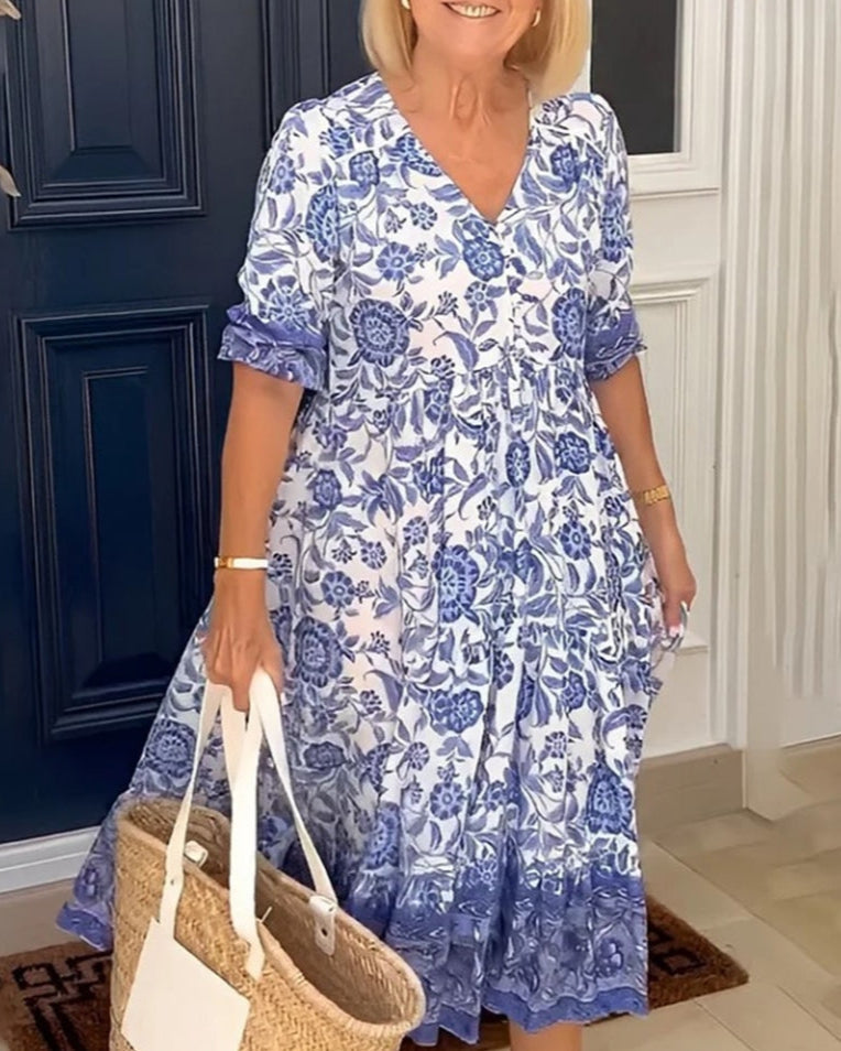 Femme™ | Floral Print Midi Dress