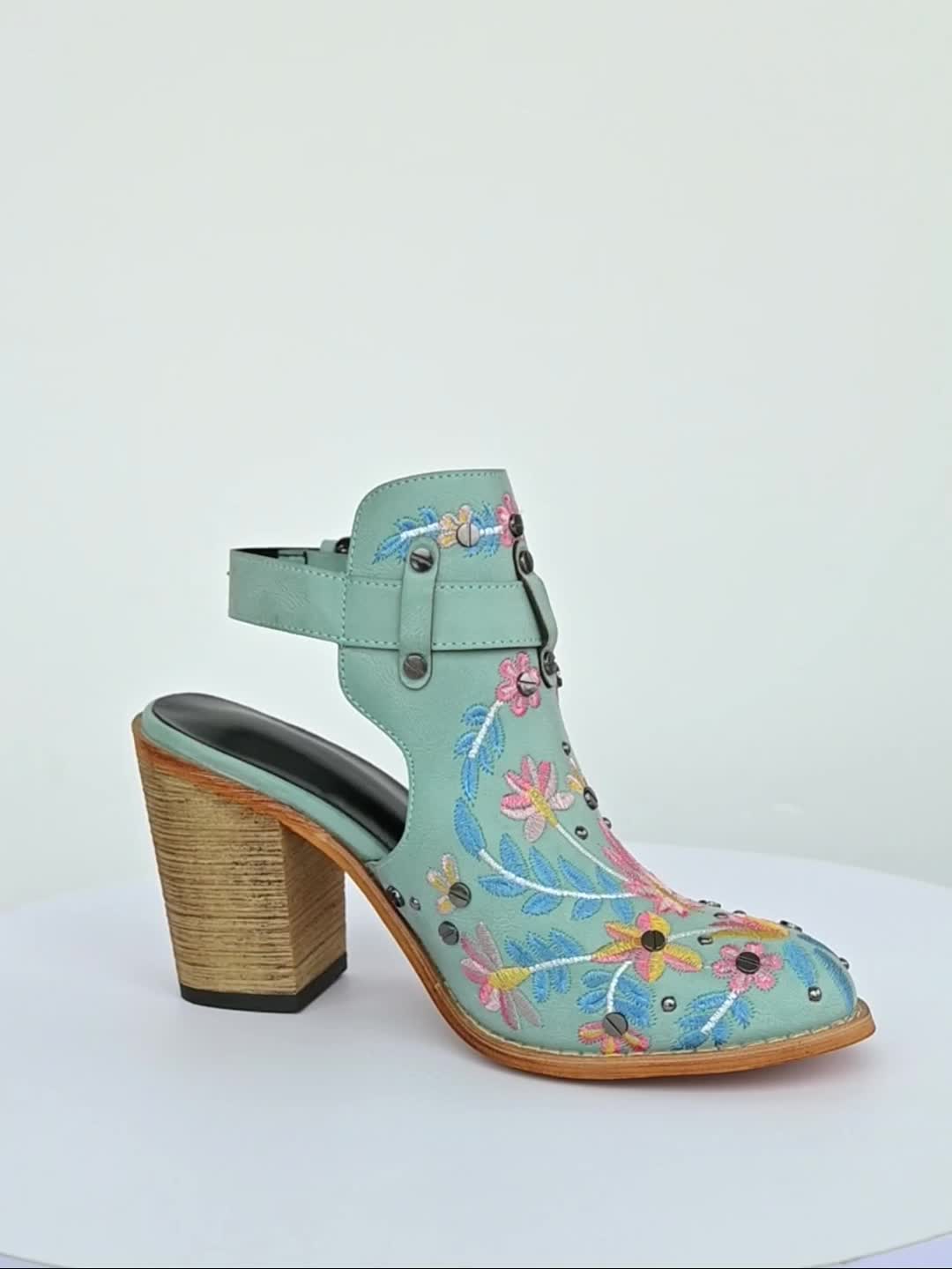 Femme™ | Vintage Floral Ankle Boots
