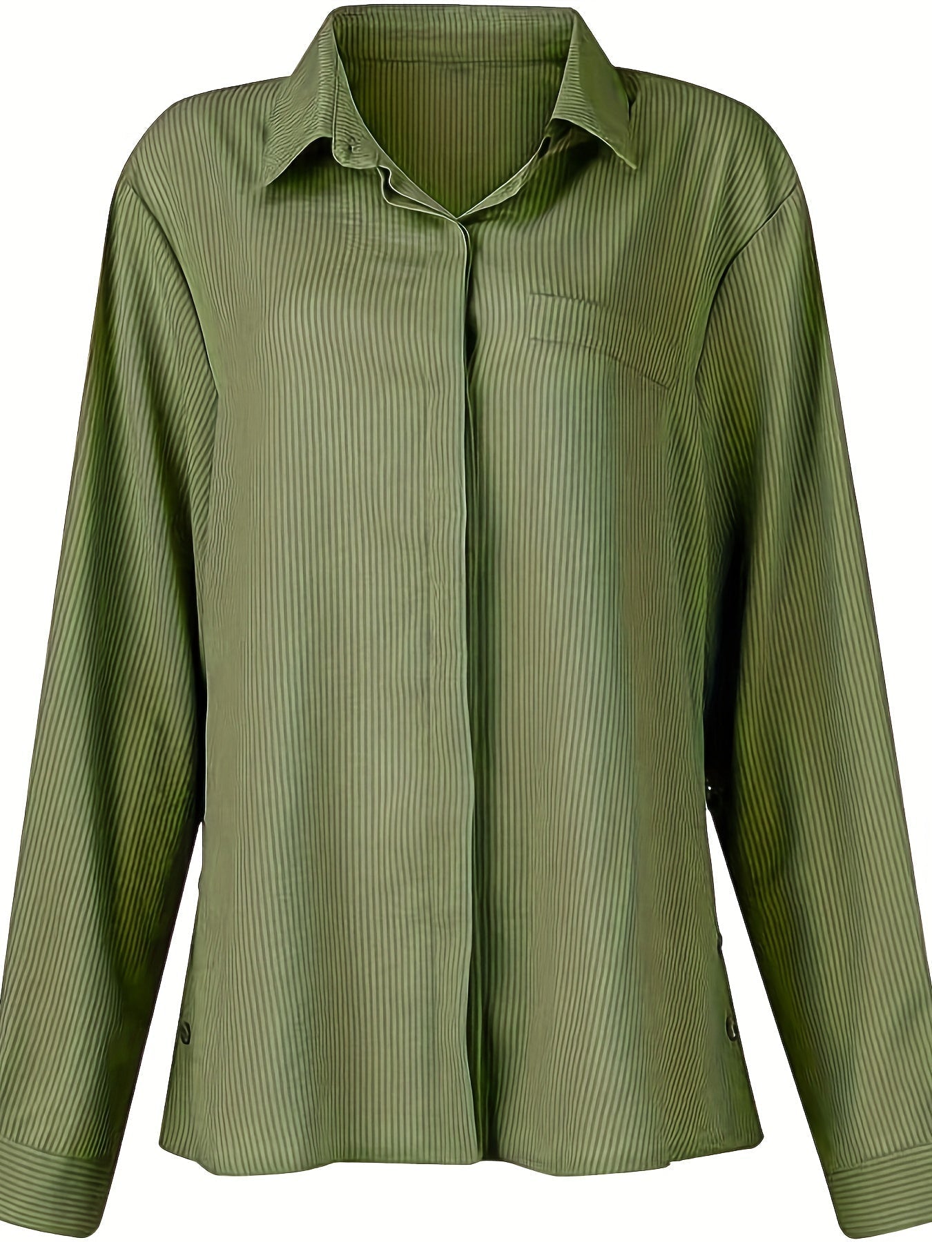 Femme™ | Textured Button Detail Blouse