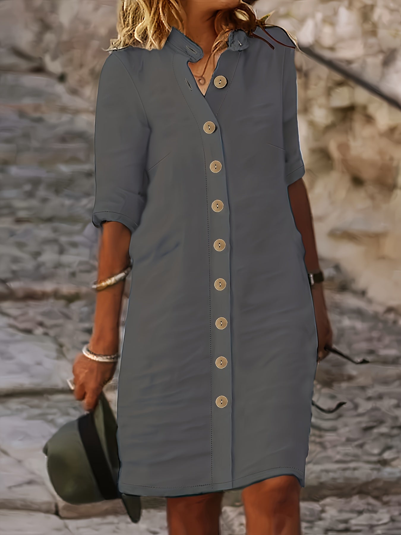 Femme™ | Button-Down Shirt Dress