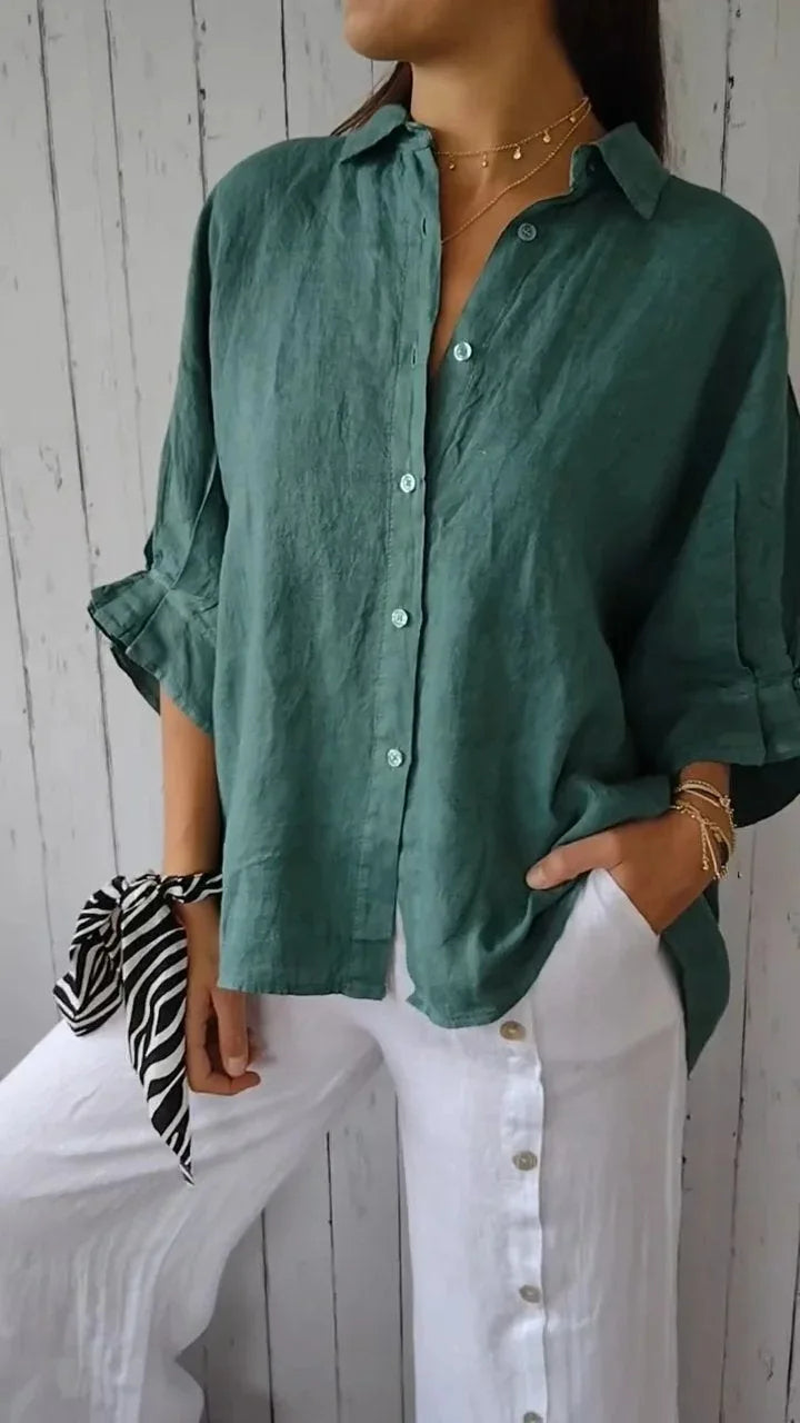 Femme™ | Relaxed Button-Up Shirt
