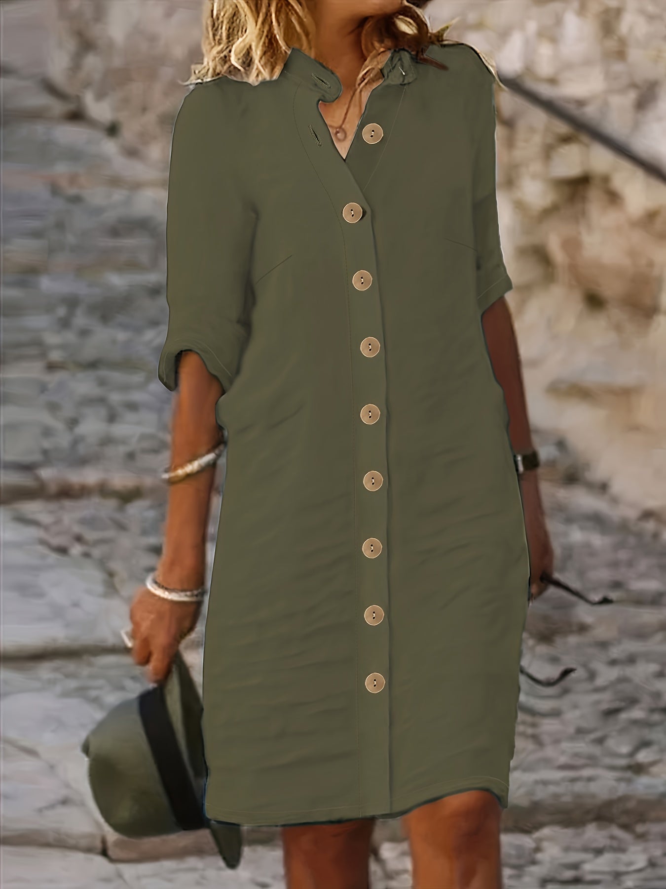 Femme™ | Button-Down Shirt Dress